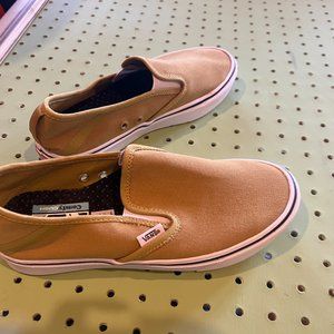 Vans Unisex Classic Slip-On Loafers Gold Size Men 6.5 Women 8